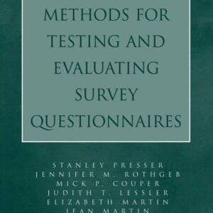 Methods for Testing and Evaluating Survey Questionnaires