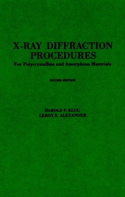 X-Ray Diffraction Procedures