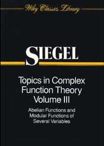 Topics in Complex Function Theory, Volume 3