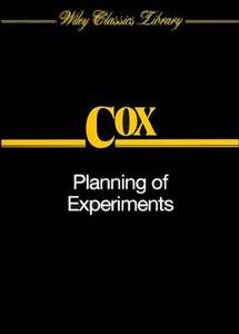Planning of Experiments