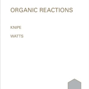 Organic Reaction Mechanisms 1999