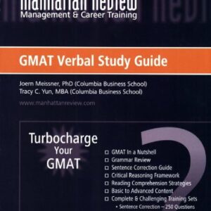 Manhattan Turbocharge Your Gmat Verbal Study Guide