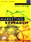Marketing Research An Applied Orientation
