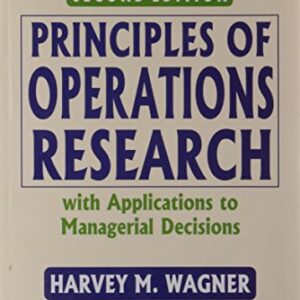 Principles Of Operations Research