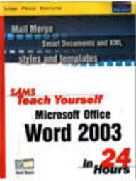 Sams Teach Yourself Microsoft Office Word 2003 In 24 Hours