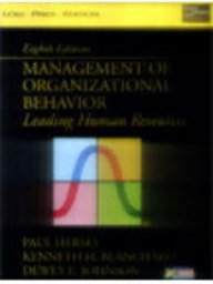 Management Of Organizational Behavior Landing Human Resources Eighth Edition
