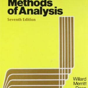 Insturmental Methods Of Analysis