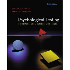 Psychological Testing Principles Applications And Issues