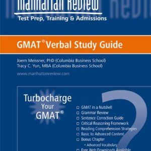 Manhattan Review Gmat Verbal Study Guide