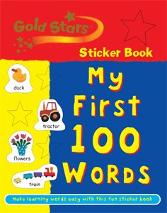 Gold Stars Sticker Book My First 100 Words