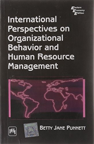 International Perspectives On Organizational Behaviour And Human Resource Management