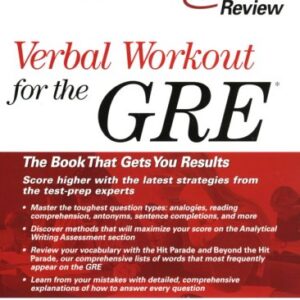 The Princeton Review Verbal Workout For The Gre