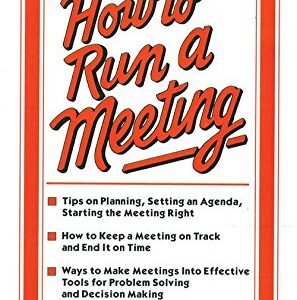 How To Run A Meeting