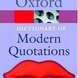 Oxford Dictionary Of Modern Quotations